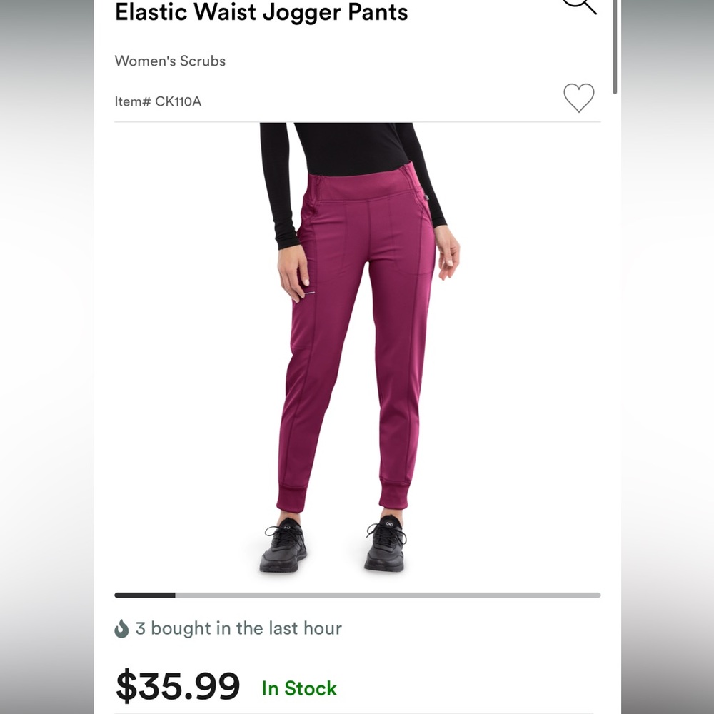 Cherokee Infinity Jogger Scrub Pants